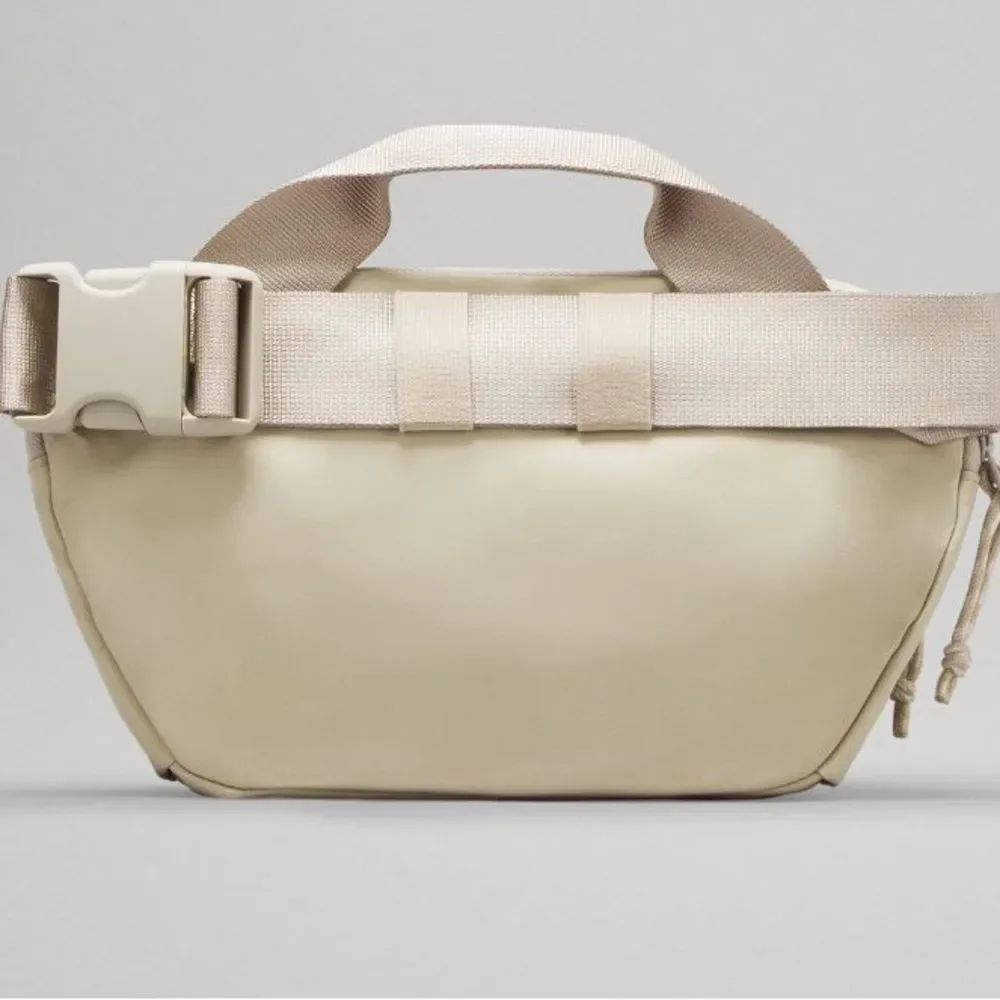 NWT LILULEMON ALL DAY ESSENTIALS BELT BAG FANNY SADDLE RAW LINEN WHITE Opal nwt - Picture 2 of 8